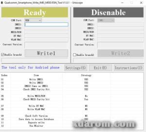 Qualcomm IMEI Repair Tool V1.0.2 Latest Update 2024 - XDAROM