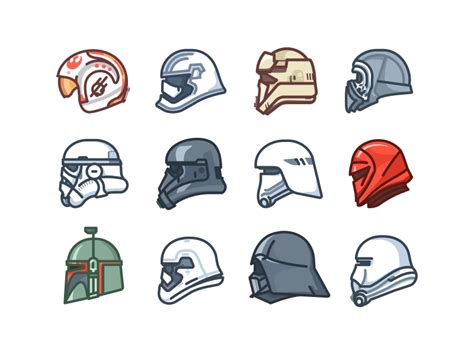 Star Wars Helmets by Aleksandar Savić / Almigor on Dribbble