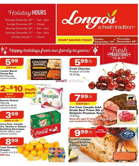 Longo's Flyer December 16 to 29