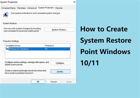 Create System Restore Point Windows 10/11 [Complete Steps] - EaseUS