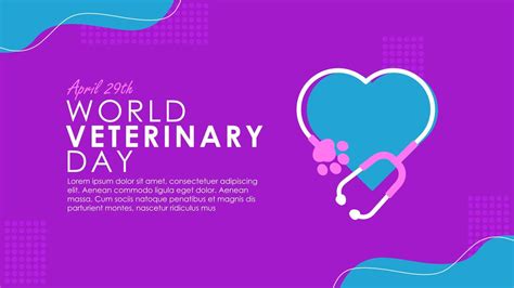 world veterinary day poster template vector stock 21691290 Vector Art at Vecteezy