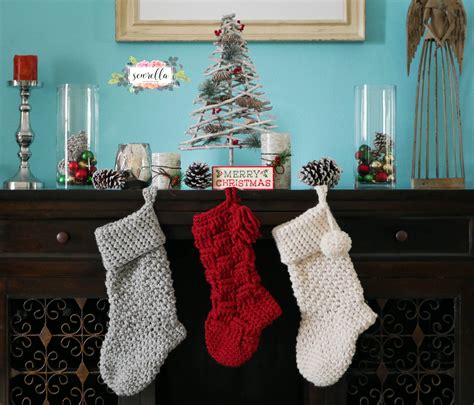 Jumbo Crochet Christmas Stockings • Sewrella