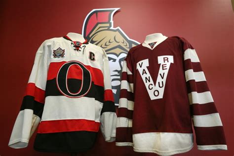 Canucks, Sens unveil Heritage Classic sweaters