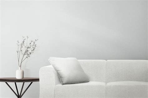 Minimal white room interior home decor zoom background | free image by ...