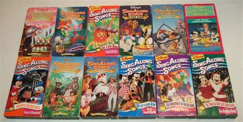 Disney's Sing-Along Song VHS Tapes