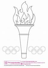 Olympic Torch Coloring Pages sketch template