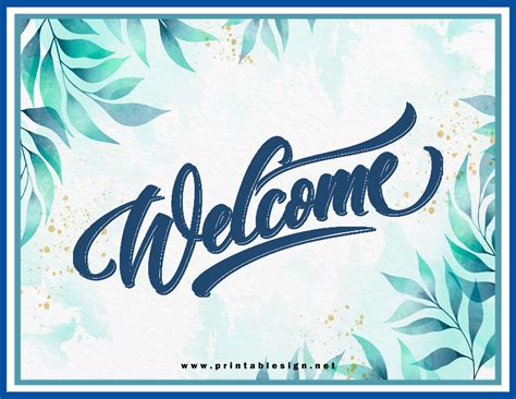 Welcome Sign Printable | FREE Download