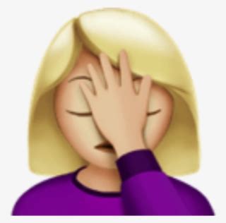 Facepalm Emoji Png PNG Images | PNG Cliparts Free Download on SeekPNG