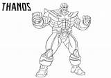Thanos Gauntlet Coloring Page Pages sketch template
