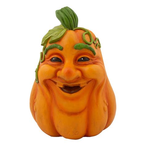 The Holiday Aisle® Expressive Pumpkin Smile Resin Fall Decoration & Reviews | Wayfair