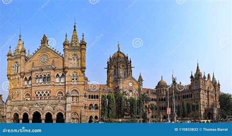 The Railway Station in Mumbai, India Stock Photo - Image of ...