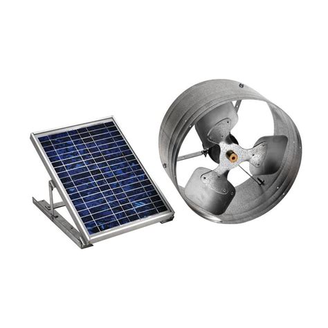 Master Flow 500 CFM Solar Powered Gable Mount Exhaust Fan-PGSOLAR - The Home Depot