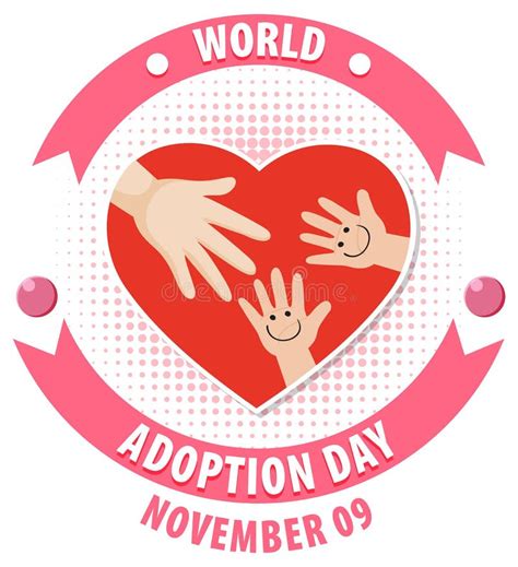 World Adoption Day Poster Design Stock Vector - Illustration of cartoon, alphabet: 256004488