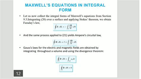 Maxwell equation in integral form - YouTube