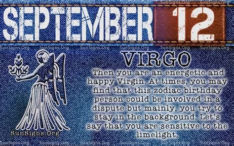 September 12 Zodiac Horoscope Birthday Personality | Sun Signs