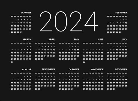 2024 Dark Calendar - Britt Colleen