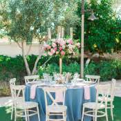 Wedding Table with Floral Linen - Elizabeth Anne Designs: The Wedding Blog