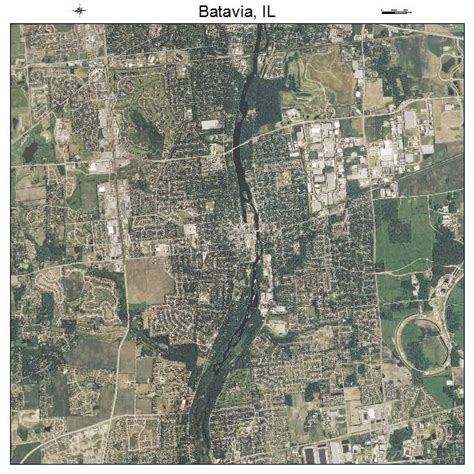 Aerial Photography Map of Batavia, IL Illinois