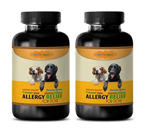 Dog Anti Itch Pills - Best Dog Allergy Relief - GET RID of ITCHING - Immune Support - Chews ...