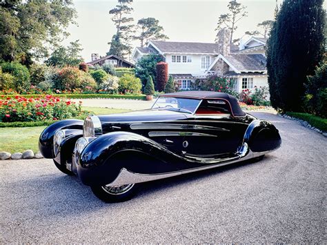 Picture BUGATTI 1939 Type 57C Cabriolet by VanVooren Retro Black