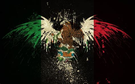 Download Artistic Mexico Flag Eagle Wallpaper | Wallpapers.com