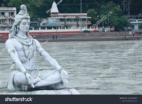 Statue Lord Shiva River Rishikesh Uttarakhand Stock Photo 2296120963 ...