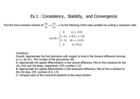 SOLUTION: Numerical Solution to Advection Equation - Studypool