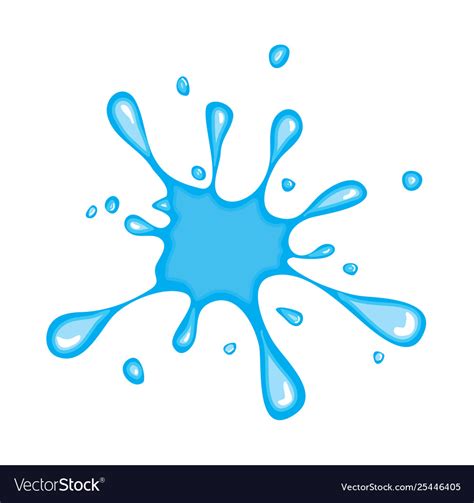 Water ink blob blot splash symbol icon design Vector Image