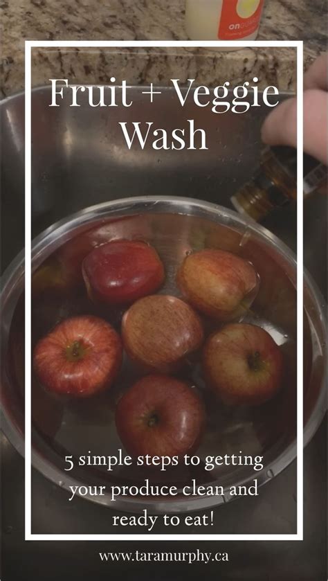 Washing Fruits and Vegetables with vinegar and baking soda. [Video ...