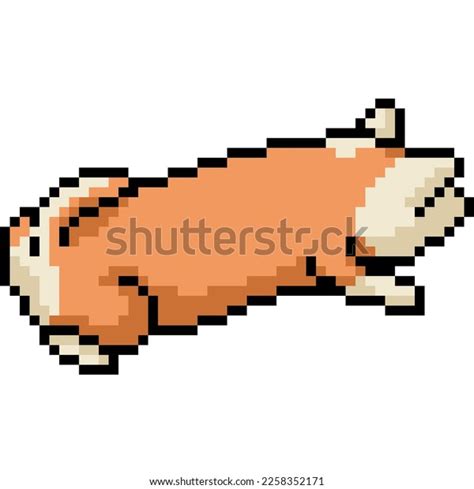 Pixel Art Corgi Long Back Stock Vector (Royalty Free) 2258352171 | Shutterstock