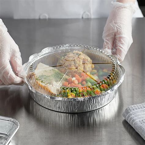 9" Round Foil Pan & Clear Lid (10pk) in Disposable Foil Pans from Simplex Trading | Household ...