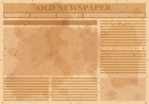 Old Blank Newspaper Template - Tisnyi.com