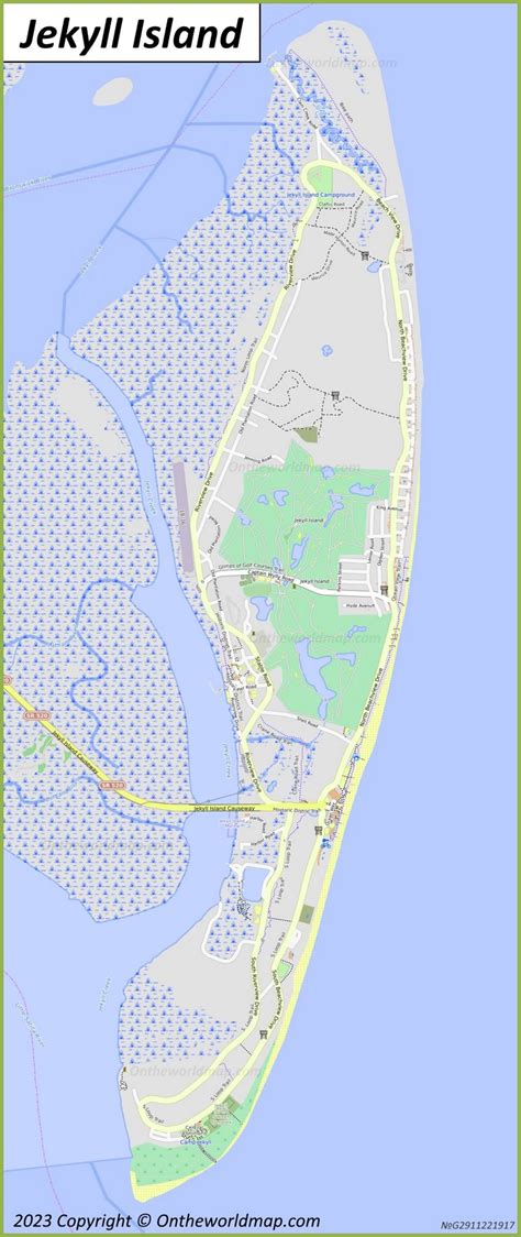 Jekyll Island Map | Georgia, U.S. | Detailed Maps of Jekyll Island