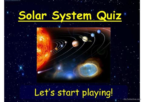 Solar System Quiz general readin…: English ESL powerpoints