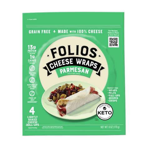 Folios All Natural Parmesan Cheese Wraps, 6 oz [Pack of 3] in 2023 | Cheese wrap, Savory snacks ...