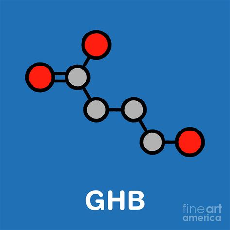 Gamma-hydroxybutyric Acid Molecule Photograph by Molekuul/science Photo ...