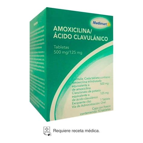 AMOXICILINA/ ACIDO CLAVULANICO 500MG CAJA CON 10 TABLETAS