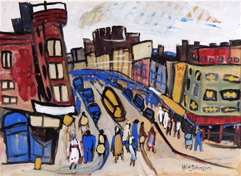 Harlem Street, 1941 - William H. Johnson - WikiArt.org