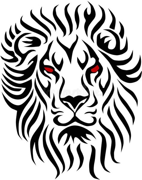 Illustration about Tribal lion shapes easy to resize or change color. Illustration of lion ...