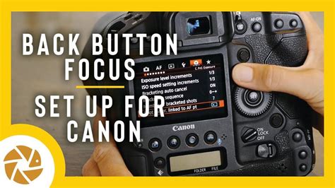 How to set up BACK BUTTON FOCUS for Canon. Wildlife Photography ...