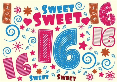 √ 30 Printable Sweet 16 Birthday Cards in 2020 | 16th birthday card ...