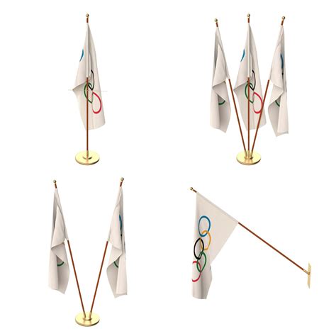 Olympic Flag Pack - 3D Model by dragosburian