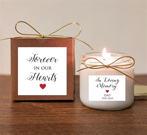 Memorial Personalized Custom Candle. In loving memory. Pick | Etsy