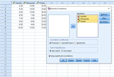 How to Create a Correlation Matrix in SPSS