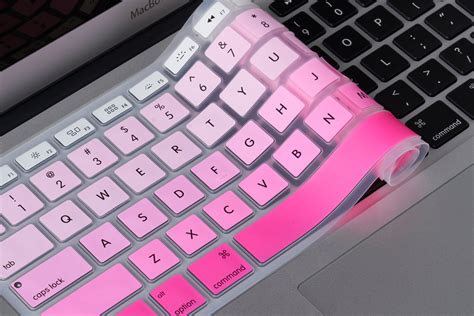 White to Pink Ombre Keyboard Cover – Chic Geeks