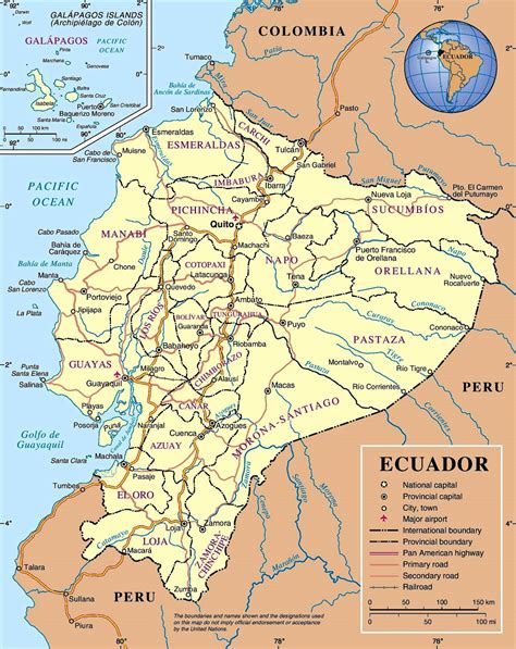 Republic of Ecuador Map