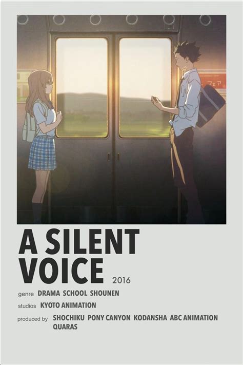 A silent voice minimalist poster – Artofit