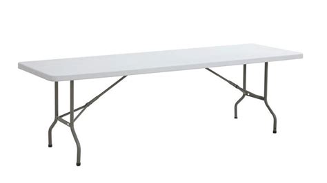 Eight (8') White Folding Table For Events | Partyrental360.com