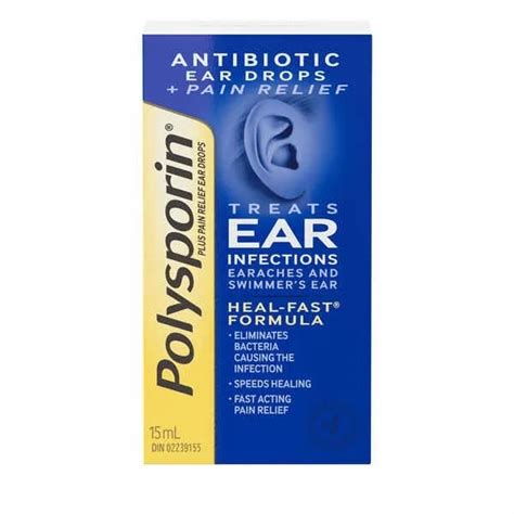 POLYSPORIN PLUS FOR Ear Infection Antibiotic Pain Relief Ear Drops From ...