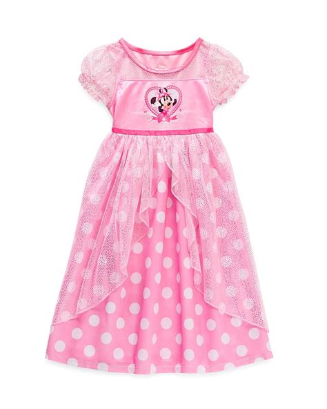 Disney Minnie Girls Nightgown Sleepshirts Female Toddler, Pink, Size ...